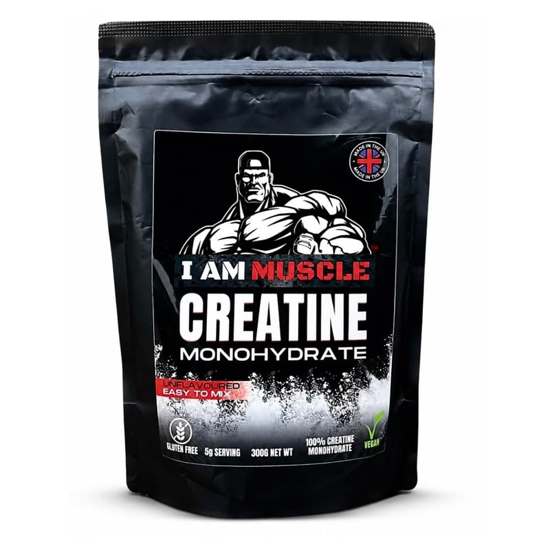 Creatine Monohydrate Powder 300g | 100% Pure Creatine Monohydrate | Unflavoured | 60 Servings | 5000mg Per Serving | Supports High-Intensity Exercise Performance | Vegan