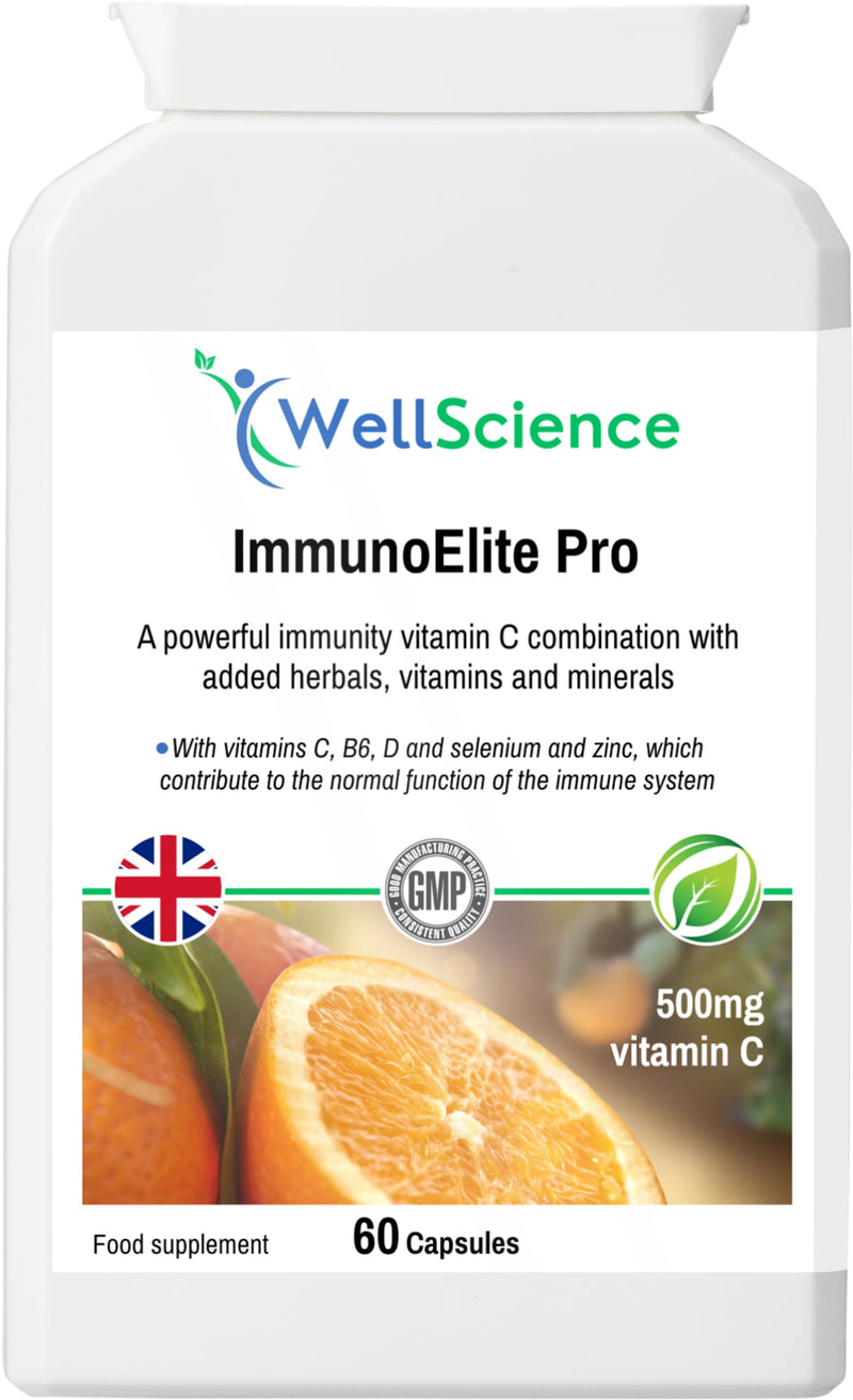 ImmunoElite Pro: Immune Support, Antioxidant Boost, and Energy Enhancement - with Vitamin C, D, Zinc, Turmeric, Baobab & Acerola