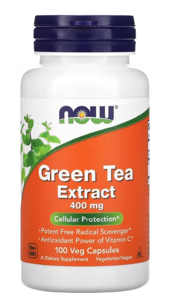 Now Foods – Green Tea Extract 400mg | Antioxidant & Metabolic Support – 100 Vcaps