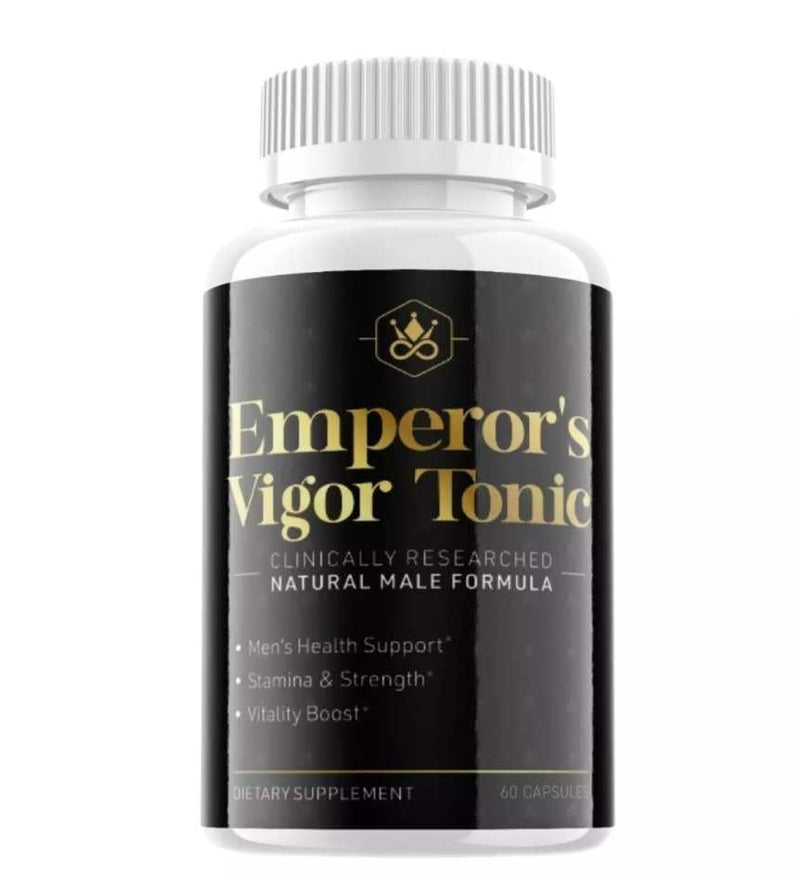Emperor’s Vigor Tonic Male Enhancement - 60 Capsules - Natural Formula - 1 Month Supply - Supplement Heaven