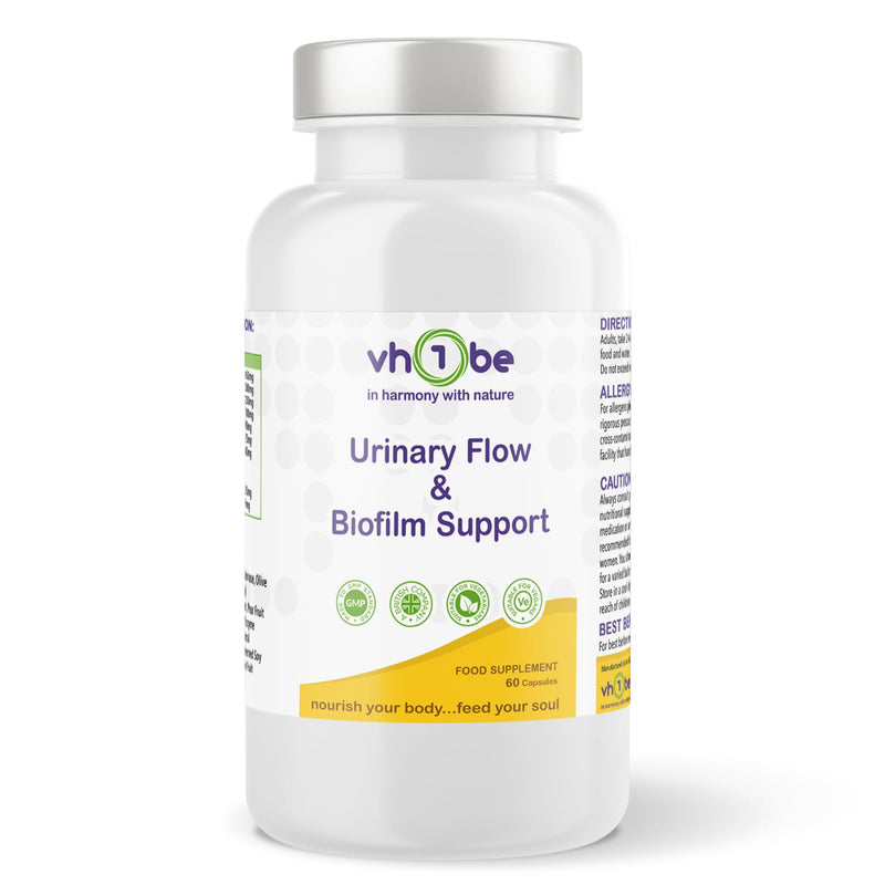 D-Mannose Urinary Tract & Bladder Support Supplement | Biofilm Support Formula with Cranberry, Berberine, Digestive Enzymes & Botanicals | 60 Capsules | vh1be