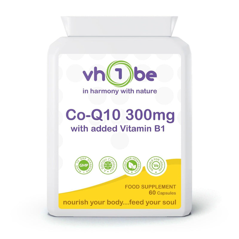 CoQ10 Plus 300mg | 60 Capsules | Vegetarian-Friendly by vh1be