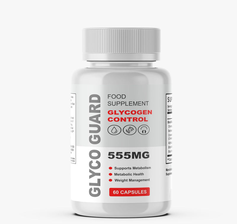 Glycoguard Glycogen Control - Blood Sugar Support & Weight Management | 100% Natural / 60 Capsules/Food Supplement- Slim Warriors