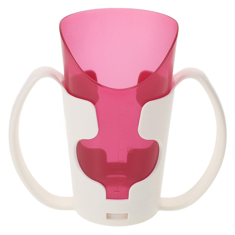Ciieeo Nursing Cup for Elderly Disabled Adults Unbreakable Liquid Feeding Cup with Anti-Choke Spill Proof Design Convenient Bedridden Patient Drinking Aid 5.51X5.12X2.56In