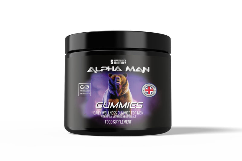 Alpha Man Gummies, with Maca, Vitamin B6, B12, Ashwagandha, L-Arginine, Tribulus Terrestris, 60 Gummies