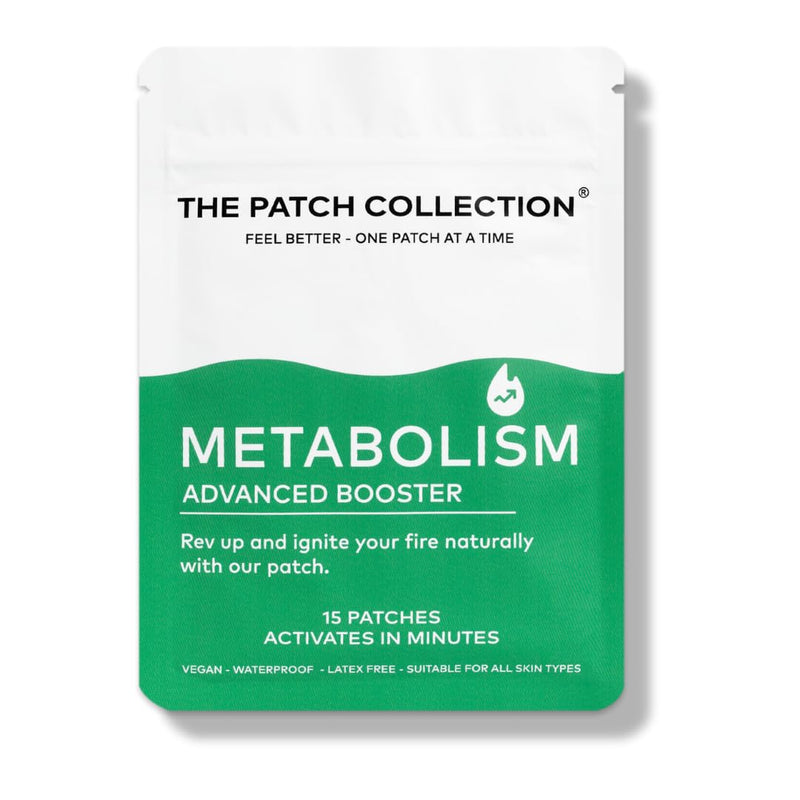 Natural Metabolism Booster Patch for Healthy Shape Support & Fast Acting Appetite Management | Yerba Mate, Guarana, Zinc, Flax Seed, L-Carnitine, Raspberry Ketone | Pack of 15