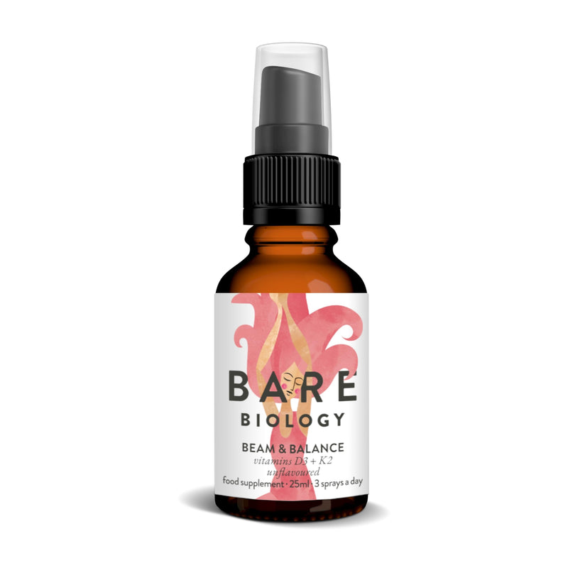 Bare Biology Beam & Balance Vitamin d3 k2 unflavoured Vegan Spray. Maximum Strength: Vitamin d3 4000 iu, with k2 Vitamin Supplements MK-7. Daily Support for Immunity, Bones, Teeth and Muscles