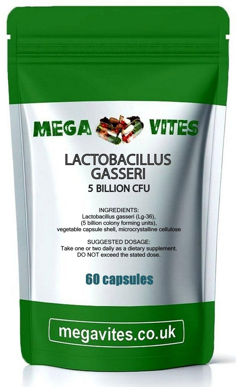 LACTOBACILLUS GASSERI (5 Billion CFU) Capsules x 60 - MEGAVITES
