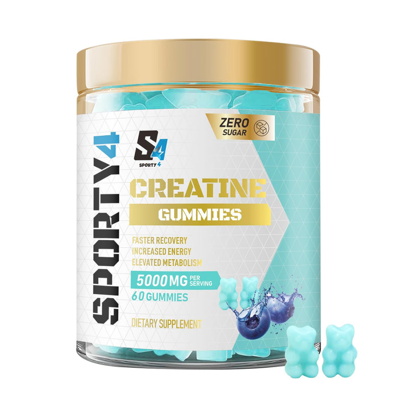 CREATINE 5000mg Gummies/Gummy Blueberry 60 count (Pack of 1)