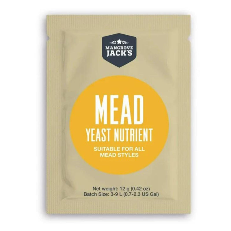 Mangrove Jack's Mead Yeast Nutrient Sachet 12g for Meadmaking Homebrewing Honey Wine Making Homebrew