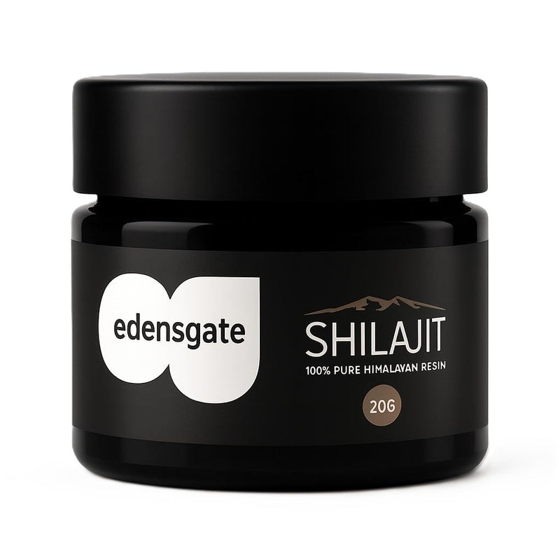 Edensgate Shilajit Resin 20g – Pure Himalayan Shilajit Resin Supplement | Mineral Rich Fulvic Acid Complex | Traditional Ayurvedic Resin | Natural Daily Wellness Support