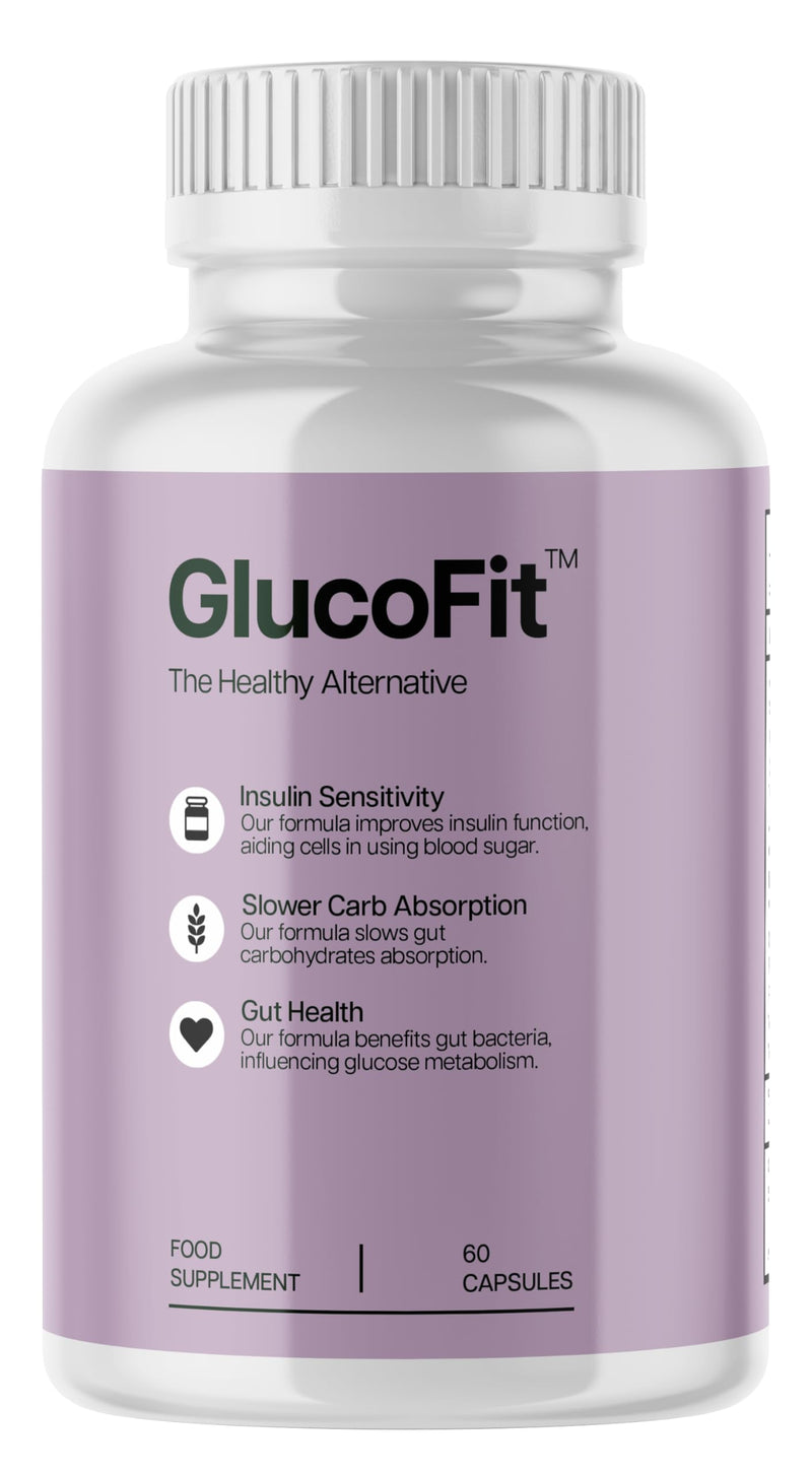 Gluco Fit - Natural Ingredients - Vegan - Weight Management Capsules - One Months Supply - 60 Capsules