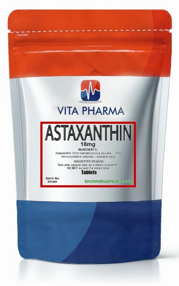 VITA PHARMA Astaxanthin 18mg 30 Tablets 30 count (Pack of 1)