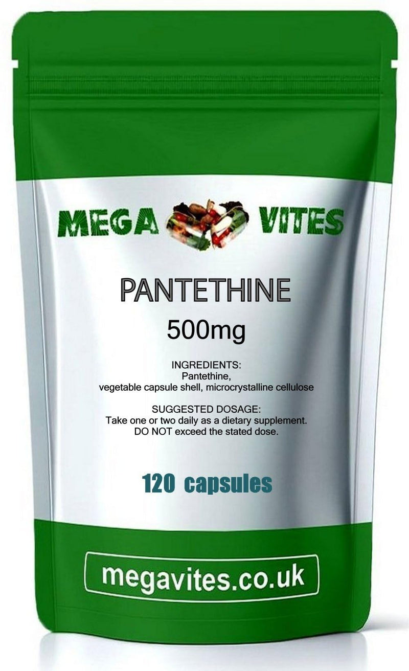 PANTETHINE Capsules 500mg x 120 - MEGAVITES AMINOLAB