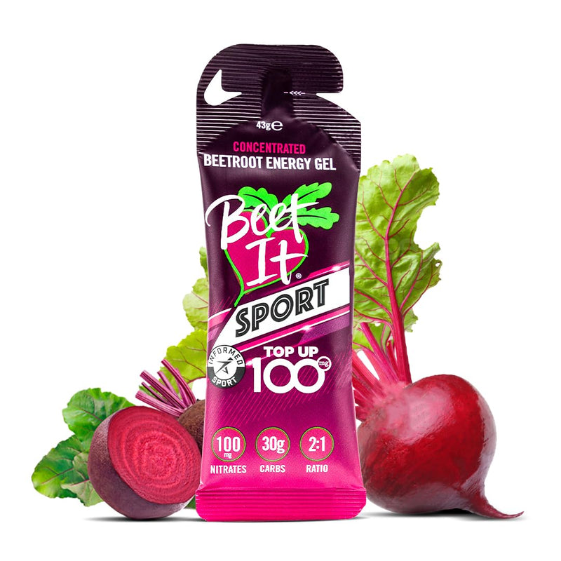 Beet It Sport Concentrated Beetroot Energy Gel, Long Lasting Effect, Running Gels (12 x 43g) 43g (Pack of 12)