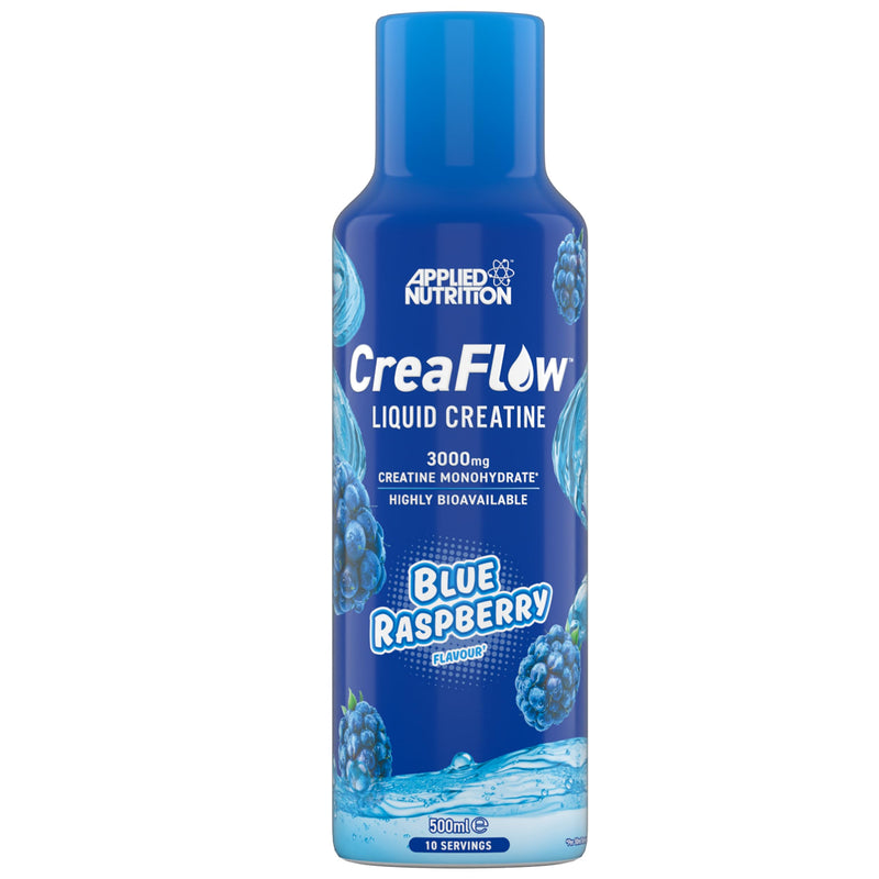 Applied Nutrition CreaFlow™ Liquid 3000mg Creatine per Serving Pre-Mixed for High Absorption & Performance Creatine Monohydrate Powder Alternative Enhanced Strength & Muscle Growth 500ml (10 Servings) Blue Raspberry 500 ml (Pack of 1)