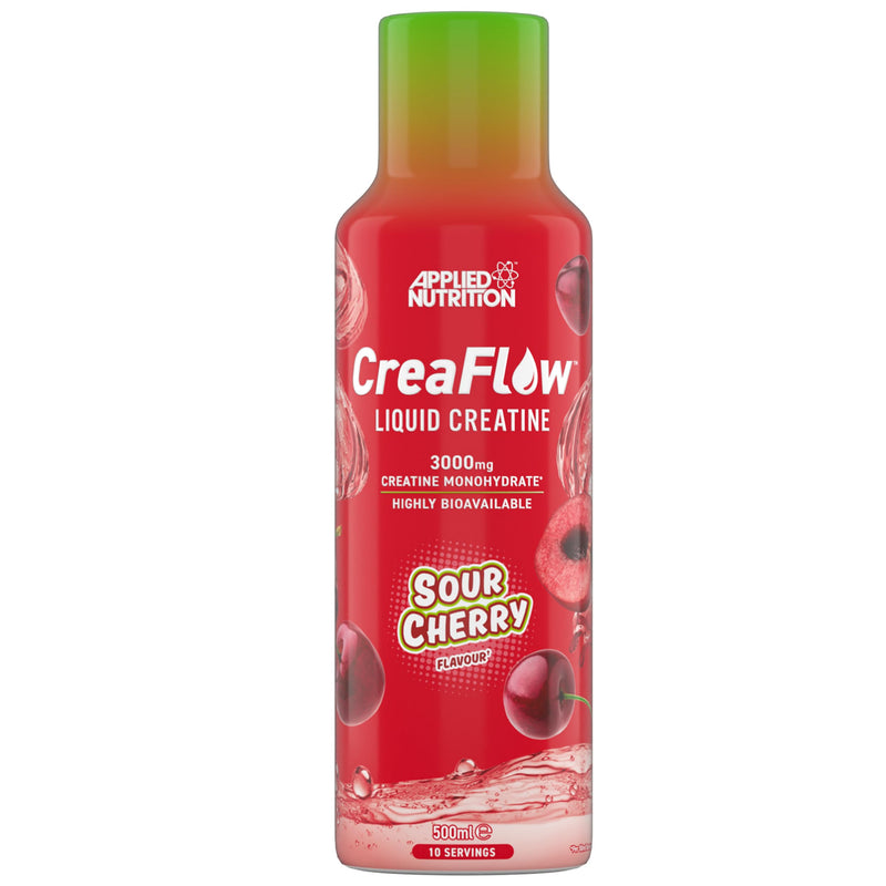 Applied Nutrition CreaFlow™ Liquid 3000mg Creatine per Serving Pre-Mixed for High Absorption & Performance Creatine Monohydrate Powder Alternative Enhanced Strength & Muscle Growth 500ml (10 Servings) Sour Cherry 500 ml (Pack of 1)