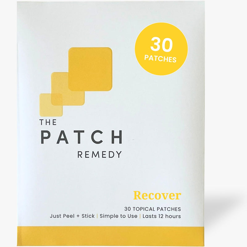 The Patch Remedy Recover Patch - 30 Topical Patches for a Night Out with Glutathione & Milk Thistle Extract for Pre & Post Party Recovery Relief Support
