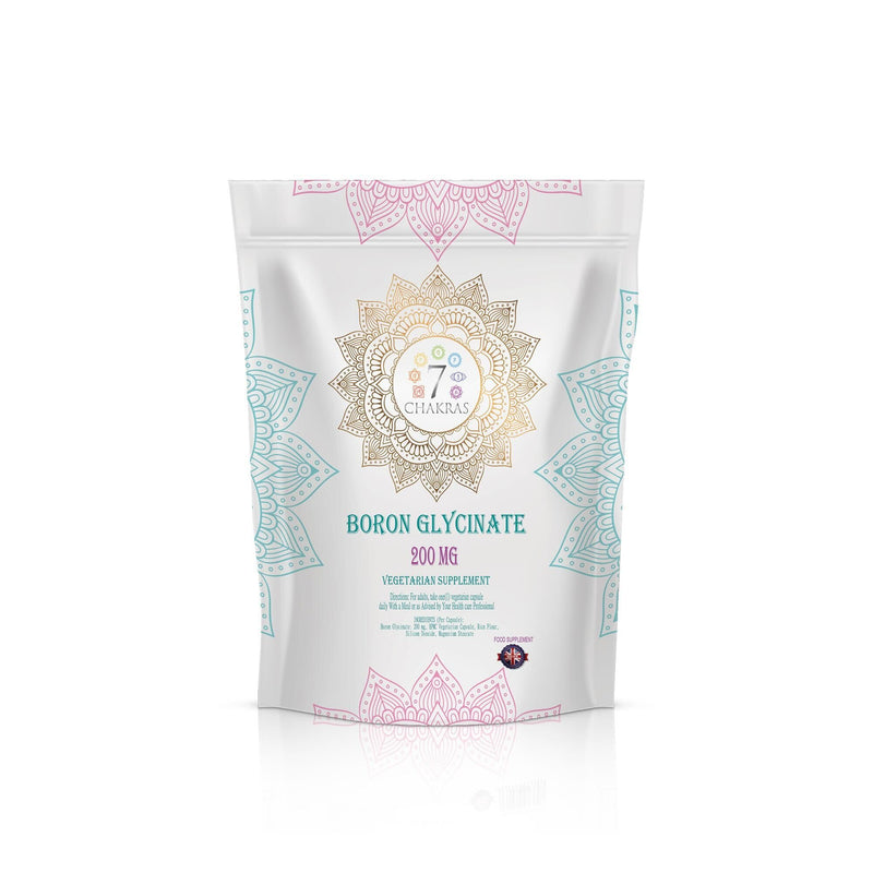 7C Boron | 120 High Strength Supplements - 200mg Boron-Glycinate per Serving | Non-GMO, Gluten & Allergen Free | Manufactured in The UK 120 count (Pack of 1)