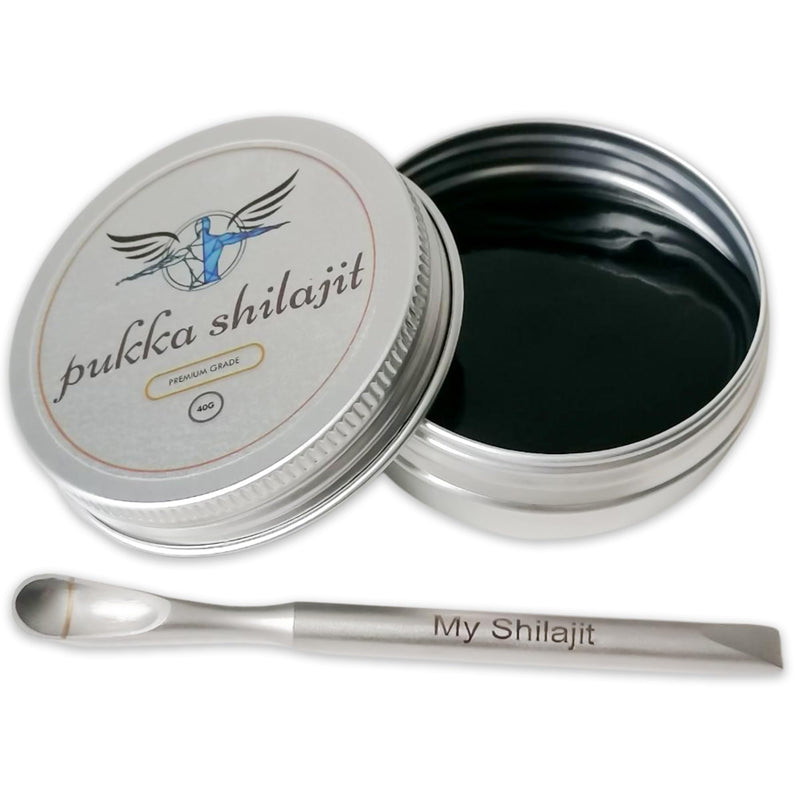 100% Pure Himalayan Shilajit Resin 40g – Premium Authentic Pukka Shilajit Rich in Fulvic Acid & 85+ Trace Minerals – Natural Energy, Strength, Stamina & Immune Support Supplement for Men & Women