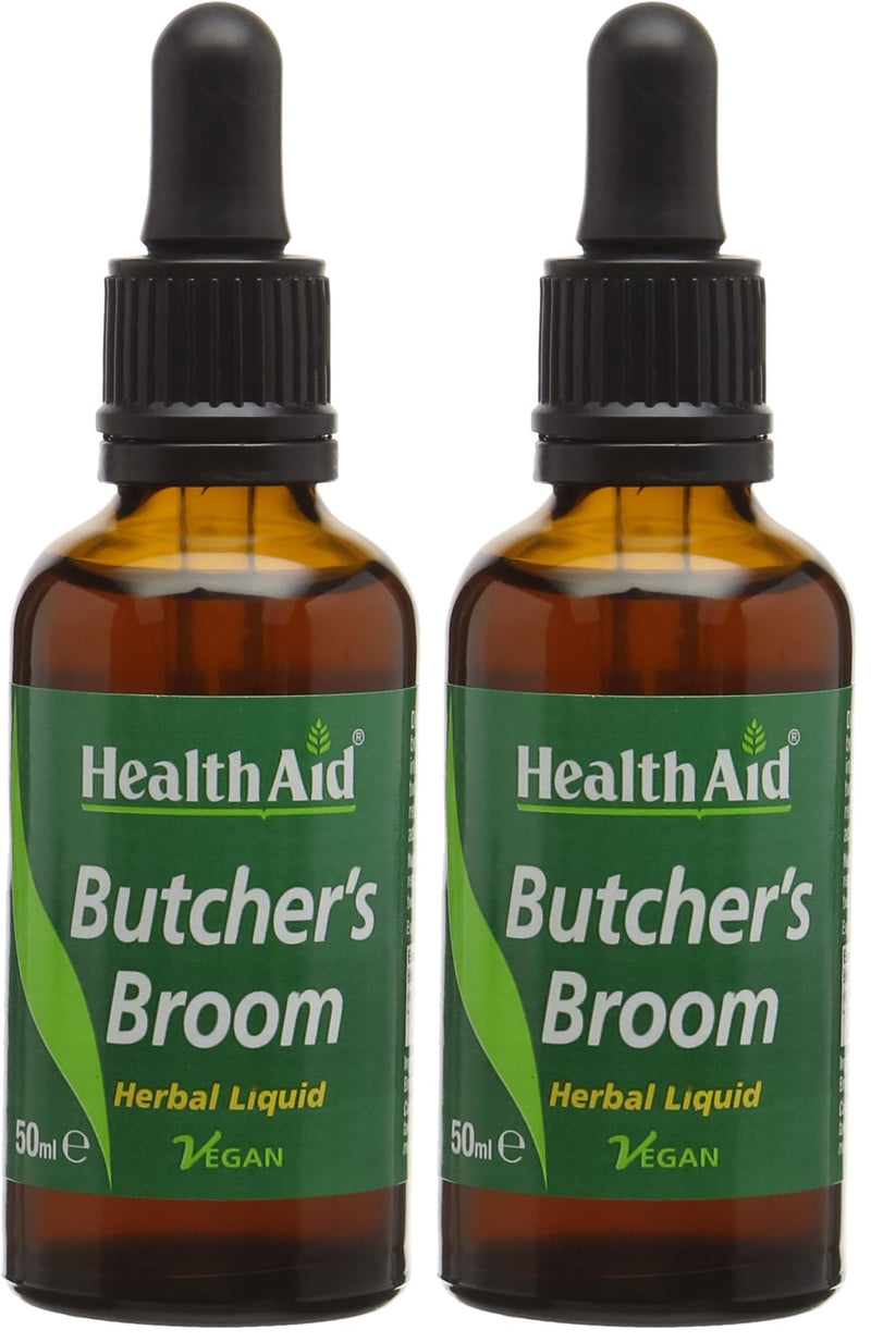 HealthAid Butcher's Broom (Ruscus aculeatus) 50ml Liquid (Pack of 2) 50 ml (Pack of 2)
