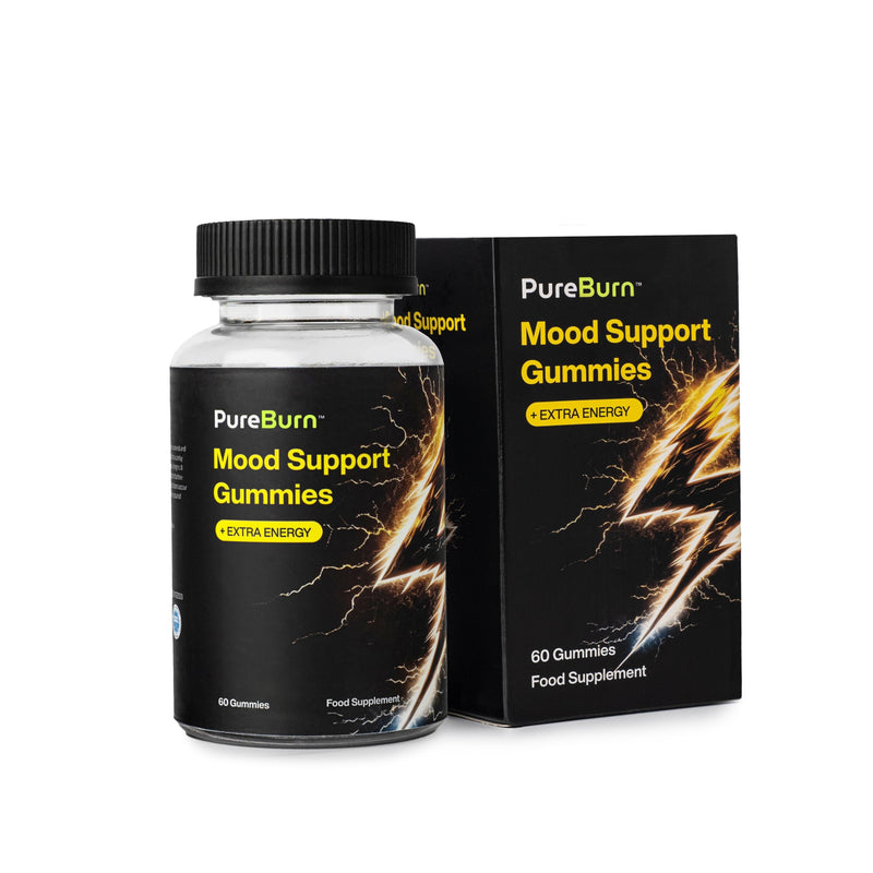 High Strength Mood & Energy Gummies – Extra Energy Boost with Vitamin B12, Maca Root, Ashwagandha & L-Arginine | Caffeine Free | Natural Mood Enhancer | 60 Gummies | Natural Berry Flavour 60 count (Pack of 1)