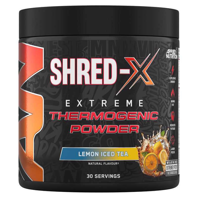 Applied Nutrition Shred X Fat Burner - ABE All Black Everything Fat Burner, Thermo Weight Management (300g - 30 Servings) (Lemon Ice Tea) Lemon Ice Tea 30 Servings (New Pack of 1)