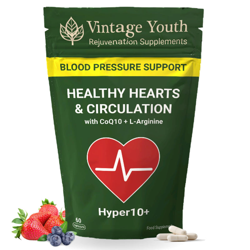 Hyper10+ Blood Pressure Support Supplement | Promotes Cardiovascular Health and Blood Vessel Dilation | Supports Healthy Blood Pressure