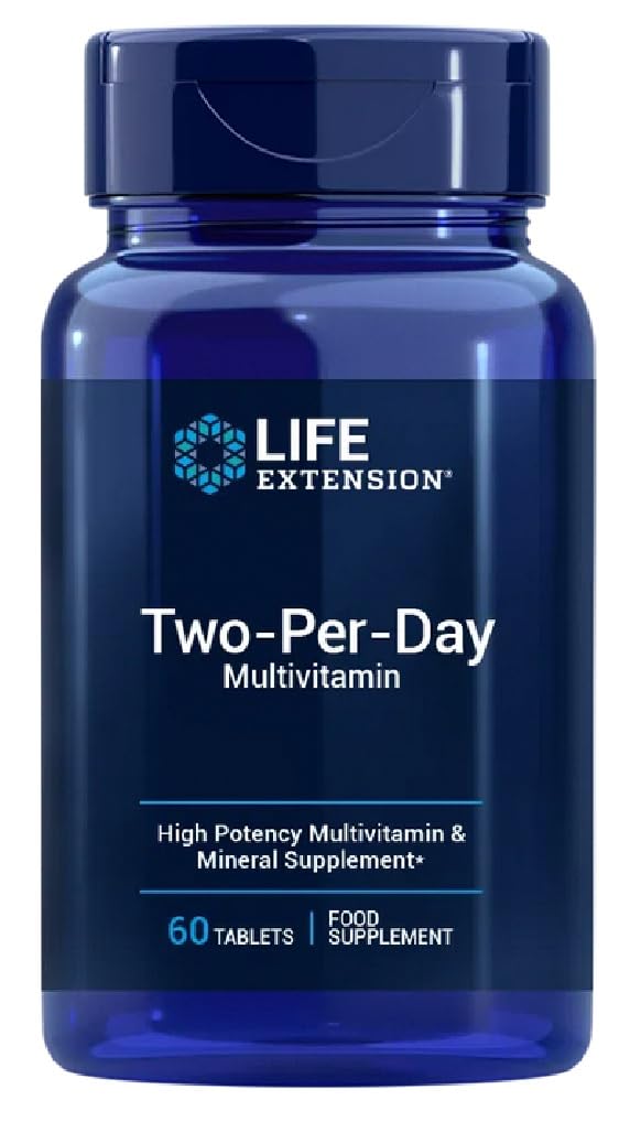 Life Extension - Two-Per-Day Multivitamin | High-dose multivitamin with Essential nutrients for Daily Health - 60 Tablets