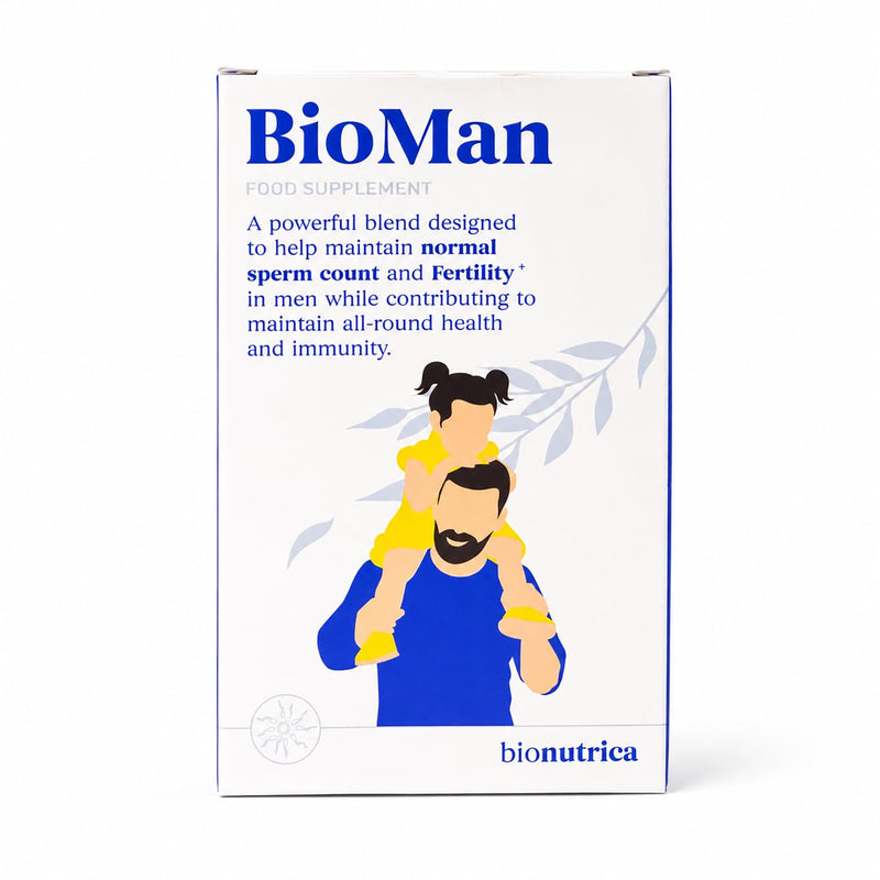 BioMan: Support Men Fertility, Sperm Quality, Testosterone Balance, Stamina & Overall Health | MacaRoot 1500mg, Coq10 100mg, Grapeseed 500mg, Zinc15mg, Fenugreek 150mg (60 TABS (1 Month Supply)) 60 count (Pack of 1)