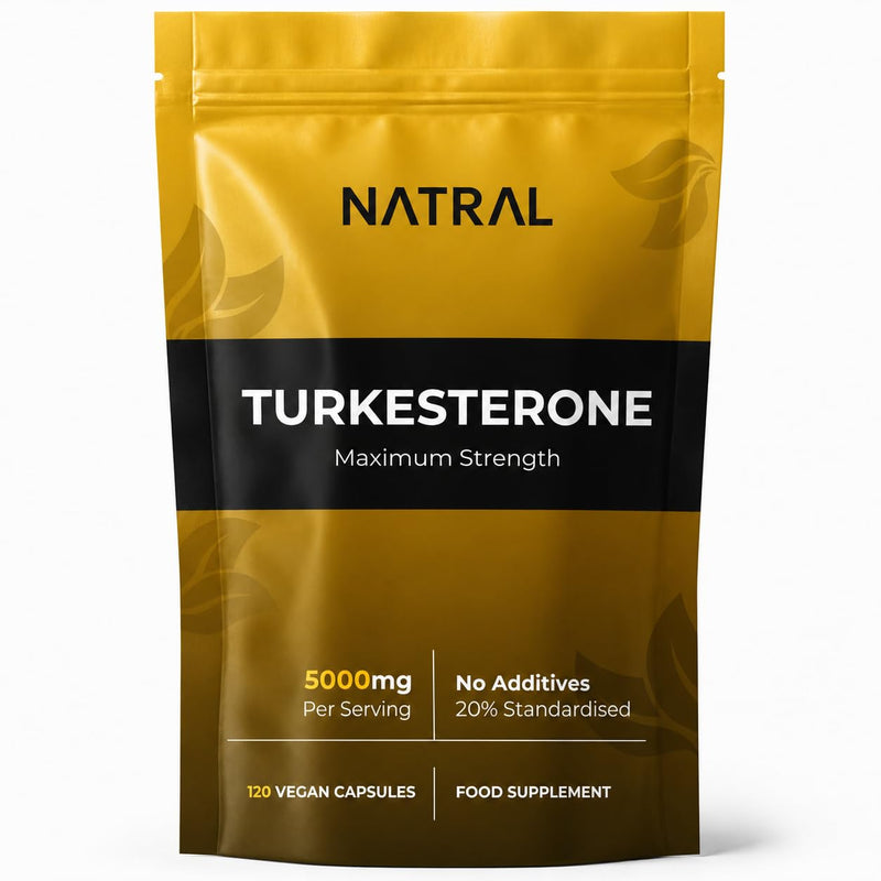 Turkesterone Supplement 5000mg - 120 Caps High Strength - Standardized to 20% Ajuga Turkestanica Extract - for Muscle and Strength - Pure Extract No Additives Or Filler 120 count (Pack of 1)