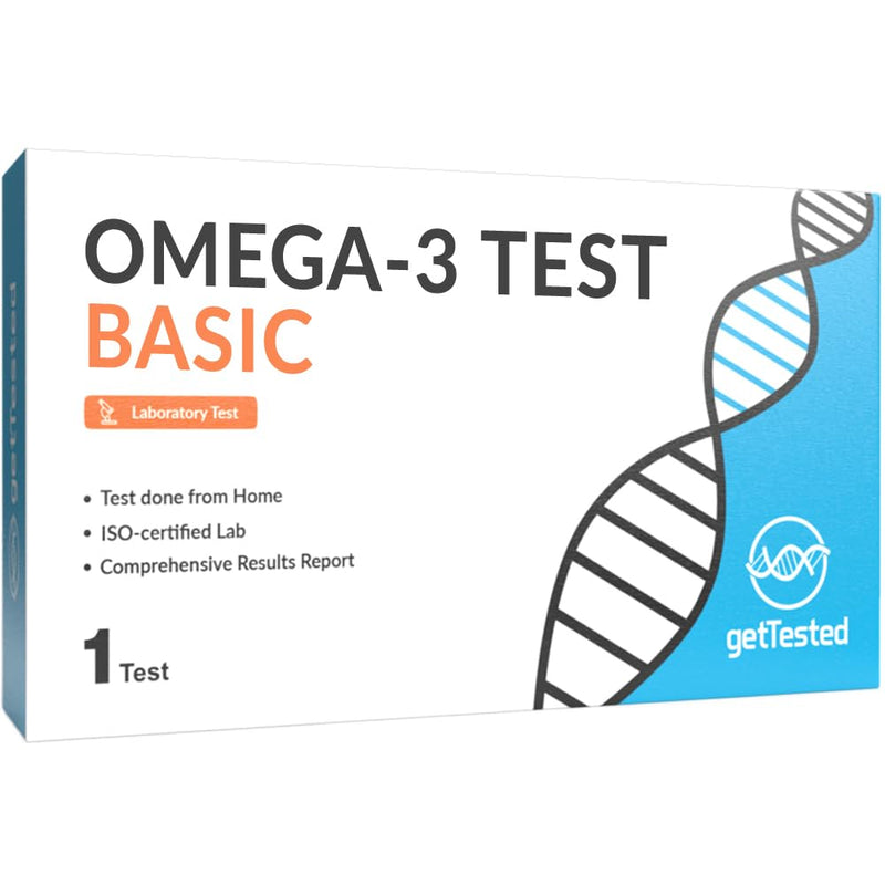 GetTested - Omega-3 Test Basic | Home Sample Collection Kit | Omega-3 Index & Fatty Acids Analysis | Private and Secure | Lab-Tested Results |