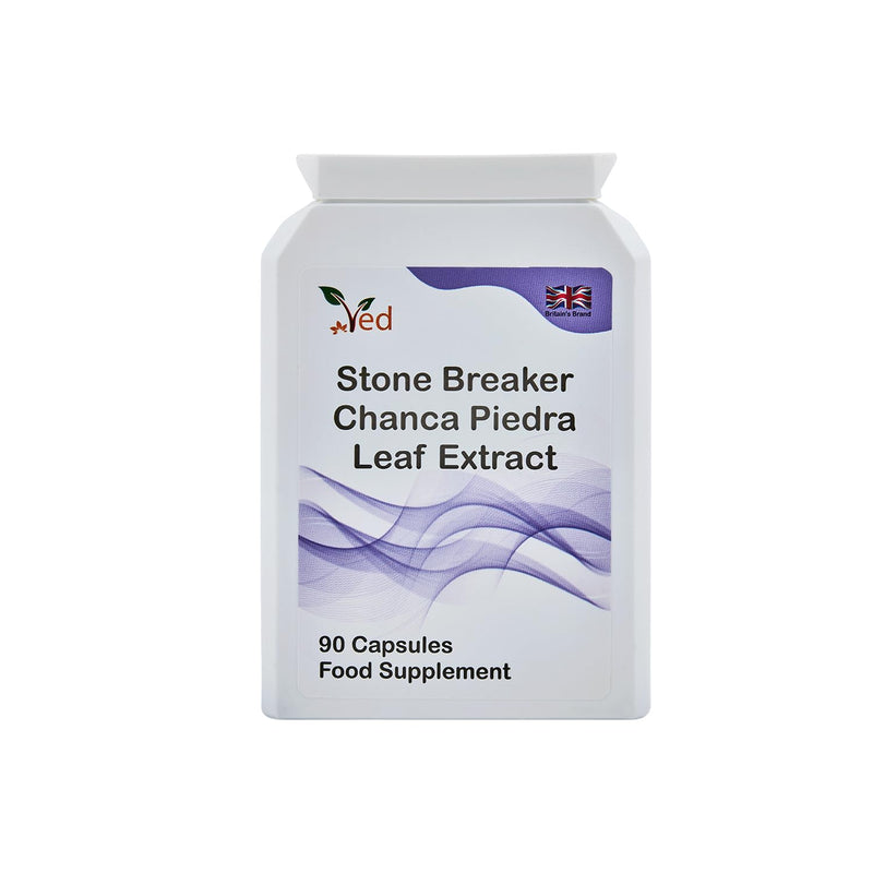 Ved Stone Breaker, Chanca Piedra Leaf Extract 1500 mg Kidney & Liver Support, Dissolve, Flush & Cleanse,90 Vegan Capsule (30 Days Supply)