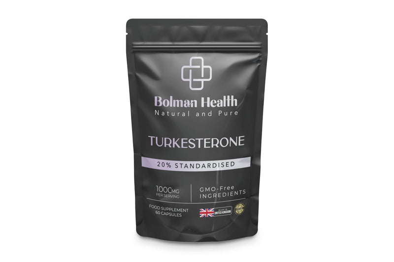 Turkesterone Capsules | 1000mg Ajuga Turkestanica Extract (20% Standardised) | Supports Strength, Muscle Function & Recovery | 60 Vegan Capsules | Non-GMO | Turkesterone Supplement