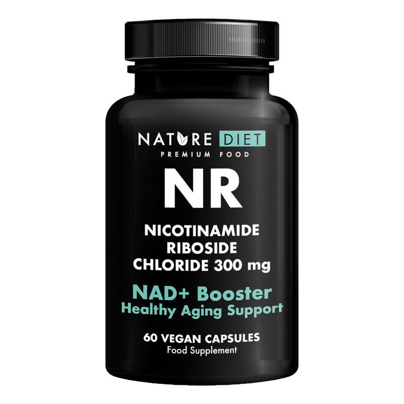 NAD+ Booster - NR - 300mg Nicotinamide Riboside - 60 Vegan Capsules - Supports Healthy Aging - by Nature Diet
