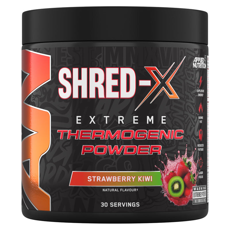 Applied Nutrition Shred X Fat Burner - ABE All Black Everything Fat Burner, Thermo Weight Management (300g - 30 Servings) (Strawberry Kiwi) Strawberry Kiwi 30 Servings (New Pack of 1)