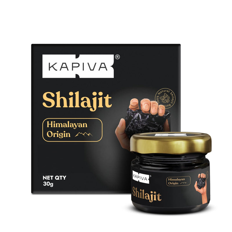Kapiva Himalayan Shilajit Resin | 100% Pure, Natural & Ayurvedic |250mg Per Serving | 85+ Trace Minerals & Fulvic Acid |110-120 Servings | Energy & Stamina Booster – 30g 30 grams