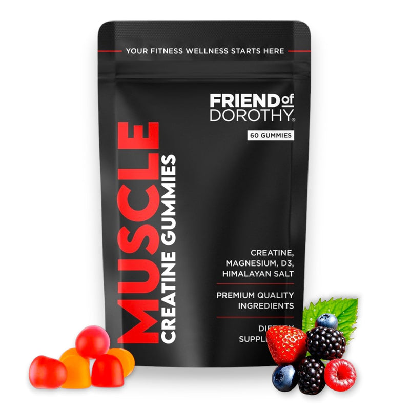 Creatine Gummies - Muscle Growth & Recovery Supplements - Max Strength - Sugar Free - Chewable Creatine Monohydrate with Electrolytes, Magnesium & Vitamin D3-60 Gummies