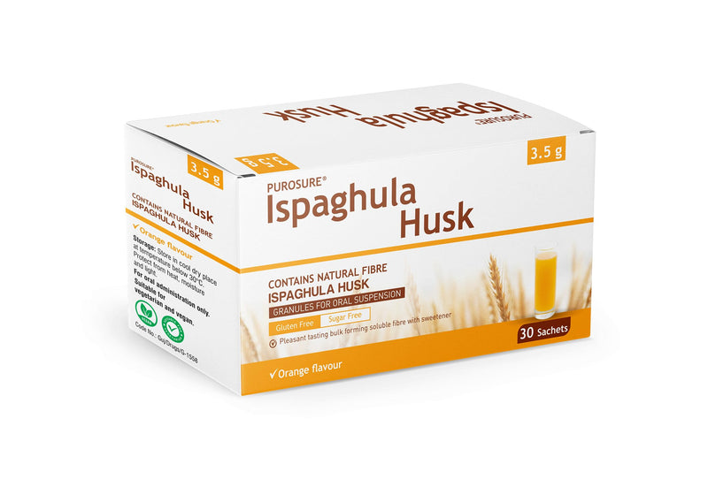 Purosure Ispaghula Husk Orange Drink Sachets | Contains Natural Fibre | Pack of 30 1