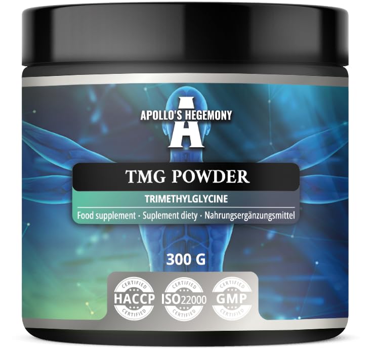 TMG Powder 300 g - Betaine - 2000 mg Trimethylglycine per Serving - 150 Servings per Pack - No Additives - Branched Chain Amino Acids - Support Metabolism - by Apollo's Hegemony