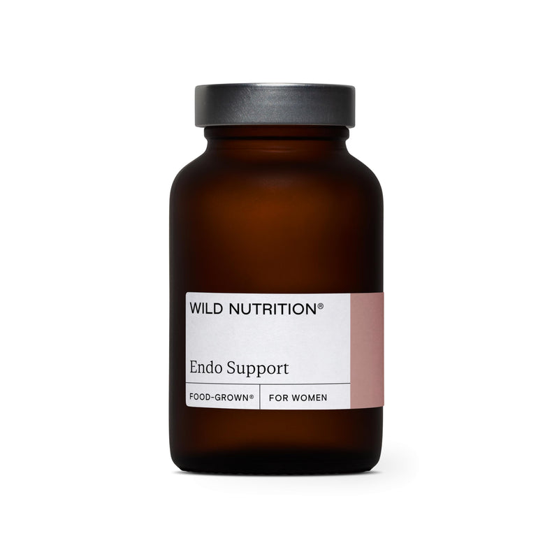 WILD NUTRITION Food-Grown Endo Support | Endometriosis Supplements | Magnesium & Iron for Energy Support | Vitamin B6 & Zinc for Antioxidant & Immune Support
