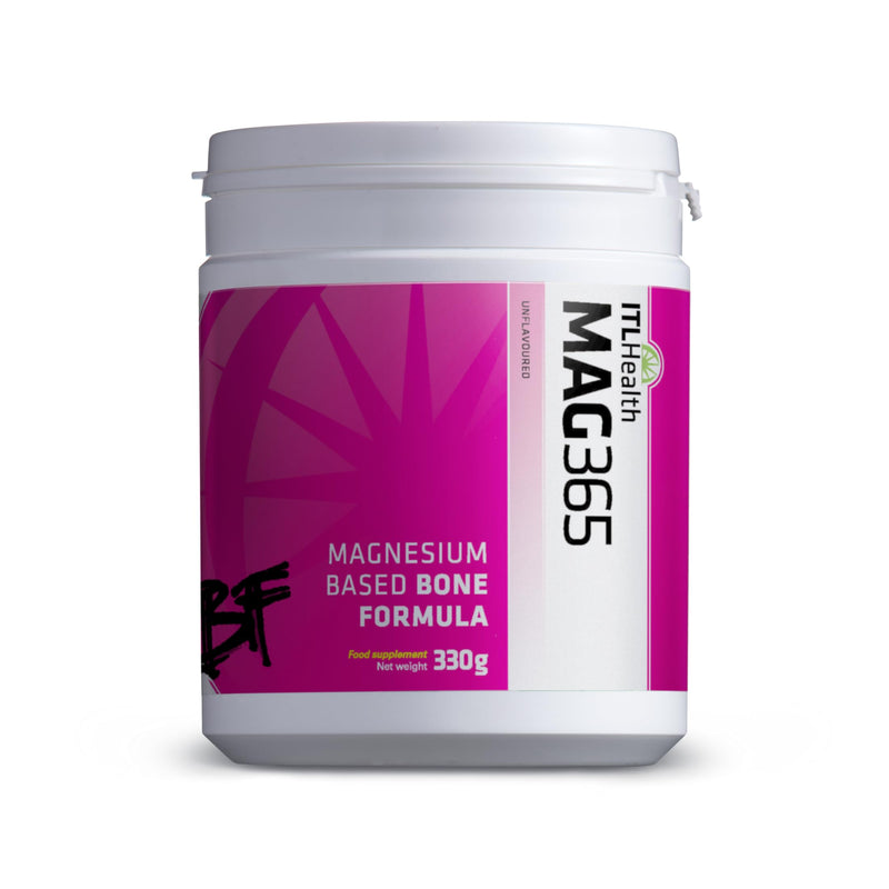MAG365 BF | ITL Health | Ionic Magnesium Citrate with D3, K2, C, B6, Boron, Zinc & Potassium | Supports Bone & Heart Health, Immunity, Hormone Balance & Stress Relief | Unflavoured, Natural (330g)