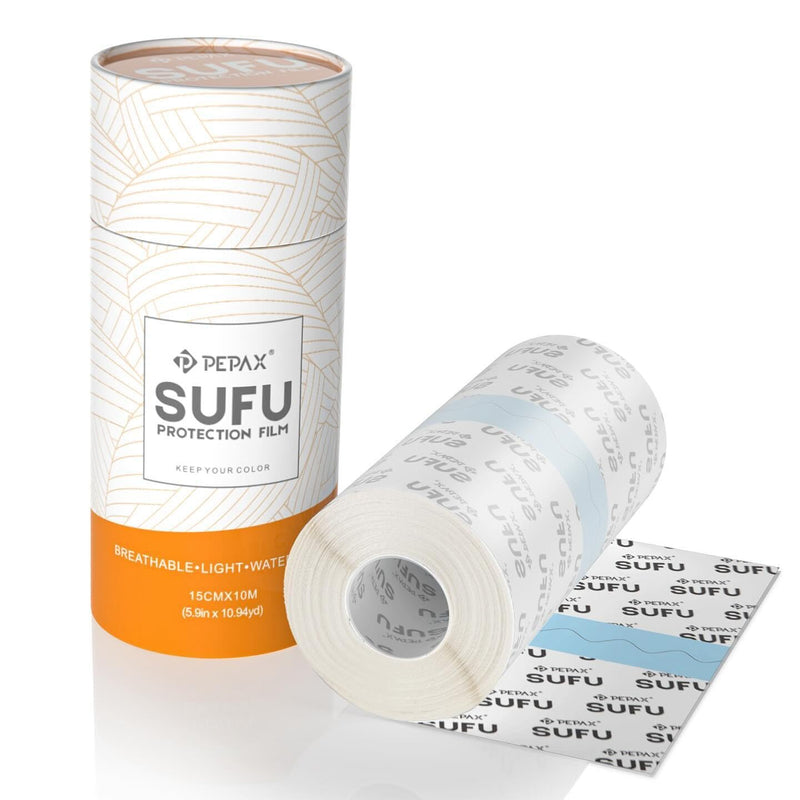 Tattoo Aftercare Film Roll 15 cm x 10 m - Waterproof Second Skin Protection Bandage, Breathable Flexible Transparent PU Film for Professional Tattoo Artists and Home Use 15cm*10m
