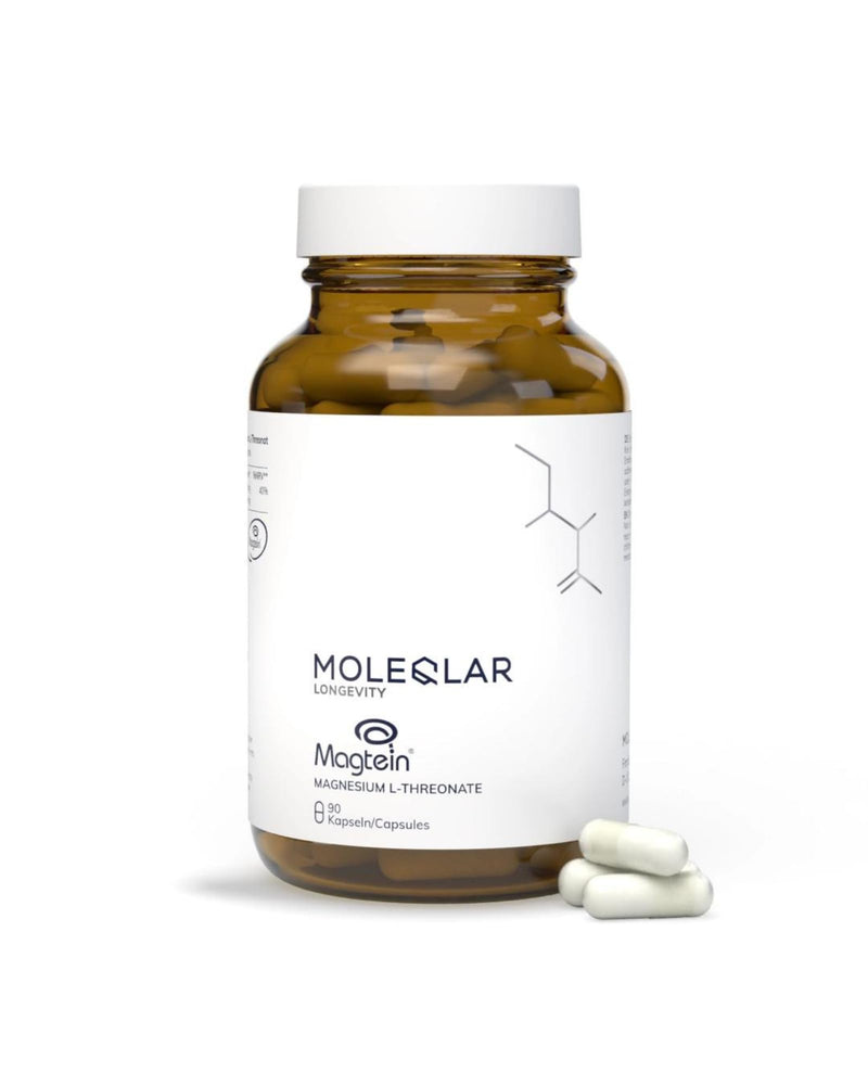 MoleQlar Magnesium L-Threonate Capsules Pack of 90, Dietary Supplement with 150 mg Elementary Magnesium per Serving, Capsule for Convenient Daily Use, Suitable for Mixing or Daily Supplement Intake