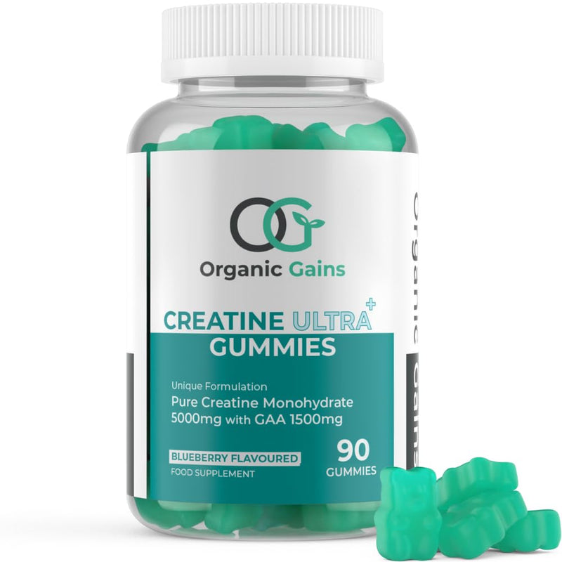 OG Creatine Ultra – 90 Gummies | 5000mg MAX Creatine Monohydrate & 1500mg GAA | Up to 8.5X More Uptake, Fast-Absorbing Formula for Enhanced Muscle & Brain Power, No Water Retention