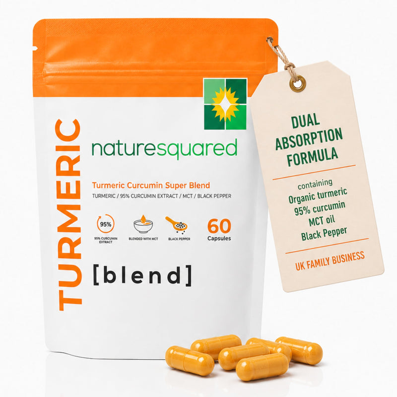 Turmeric [Blend]: Premium Turmeric (2335mg) and Black Pepper Capsules with 95% Curcumin&MCTs - 2 Month Supply - Vegan - Non GMO - Gluten Free - UK Made (60 Capsules) 1 count (Pack of 60) 60 Capsules