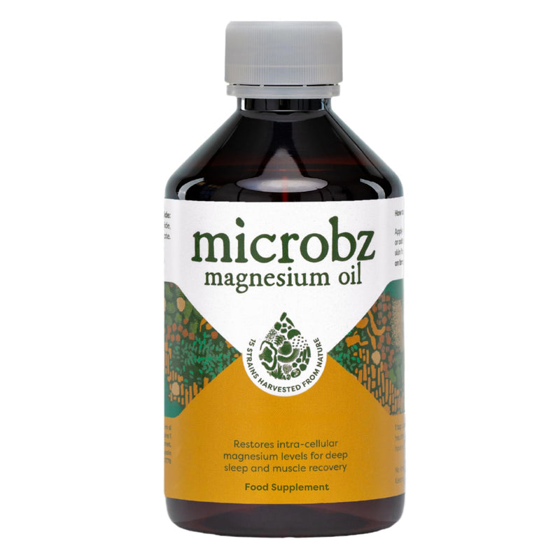 MICROBZ Topical Magnesium Oil - High Absorption Liquid Magnesium for Muscle Cramps, Sleep & Relaxation, Post Workout, with Dead Sea Minerals – 100% Natural & Vegan