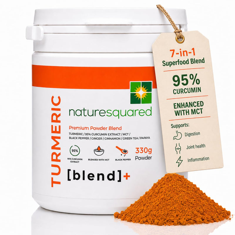 Turmeric Super [Blend] - Premium & Organic Turmeric (3933mg) Powder with 7 Active Ingredients - 330g(3 Month Supply) - Vegan - Non GMO - Gluten Free - GMP - Potent Antioxidant- UK Made