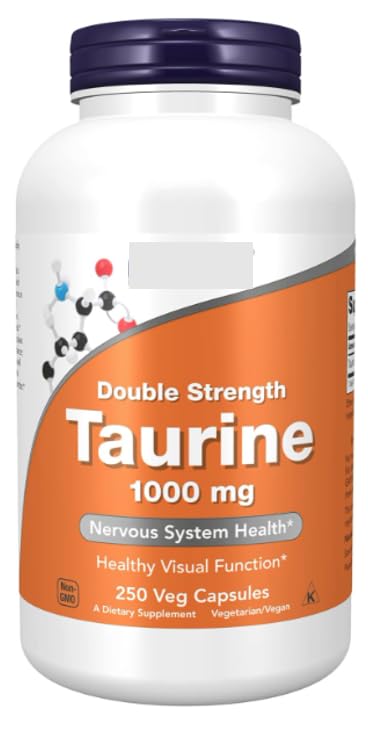 Double Strength Taurine 1000mg, 250 Veg Capsules