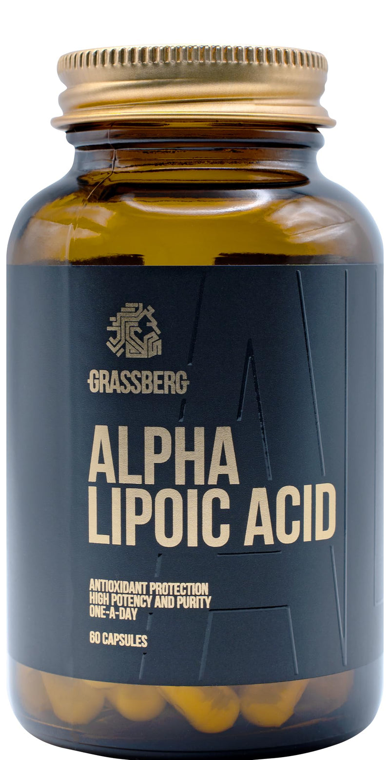 GRASSBERG - Alpha-Lipoic Acid | Supports Cell Protection and Energy Balance - 60 Capsules